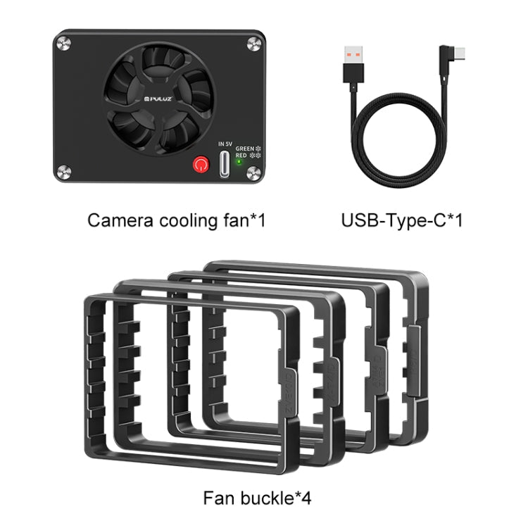 PULUZ Kamera-Kühllüfter, Halbleiterkühler für Sony-/Canon-/FUJIFILM-/Nikon-Kameras