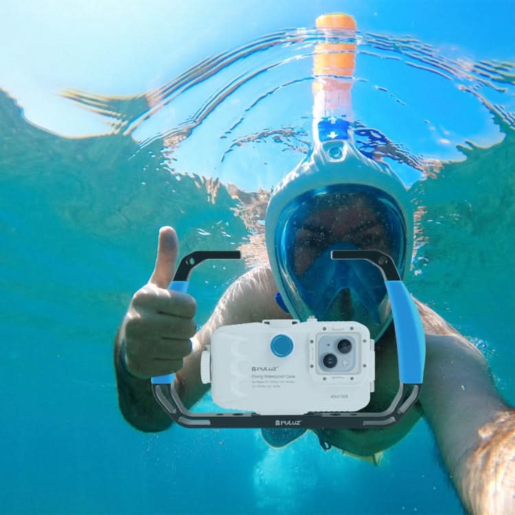 PULUZ Dual Silicone Handles Aluminium Alloy Underwater Diving Rig for GoPro, Other Action Cameras and  Smartphones My Store