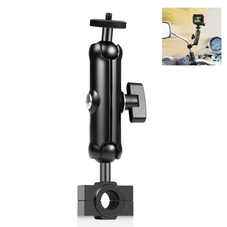 PULUZ Motorcycle Holder Rearview Mirror Fixed Mount for GoPro and Other Action Cameras My Store