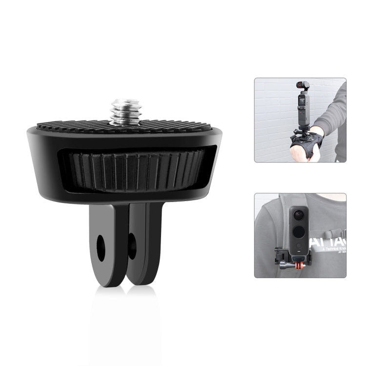 PULUZ 1/4 inch Screw Adjustable ABS Action Camera Tripod Adapter My Store