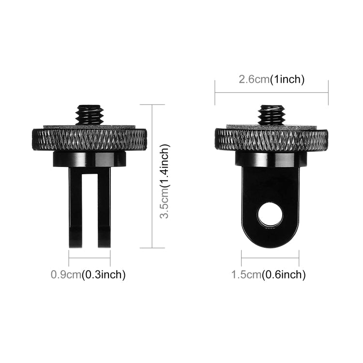 PULUZ 1/4 inch Screw Metal Tripod Mount Action Camera Adapter My Store