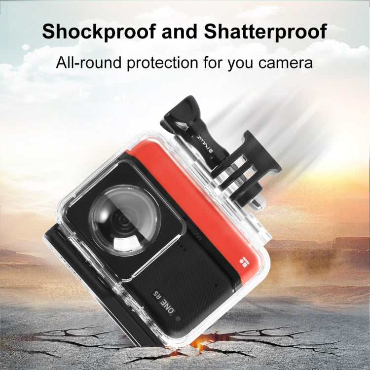 For Insta360 One RS 360 Edition PULUZ 30m Underwater Depth Diving Case Waterproof Housing My Store