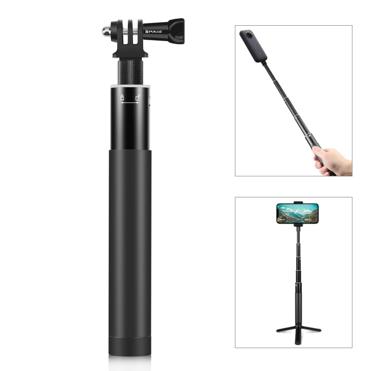 PULUZ 73.5cm Metal Selfie Stick Monopod with Invisible Adapter Base & Screw for Insta360 One RS / X2 / X3 My Store