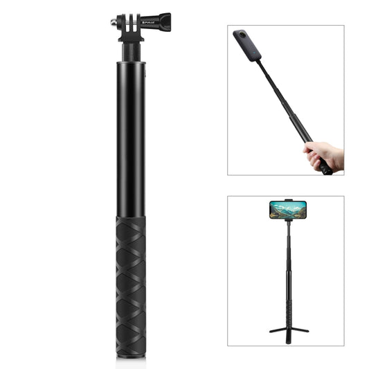 PULUZ 110cm Metal Selfie Stick Monopod with Invisible Adapter Base & Screw for Insta360 One RS / X2 / X3 / X4 My Store