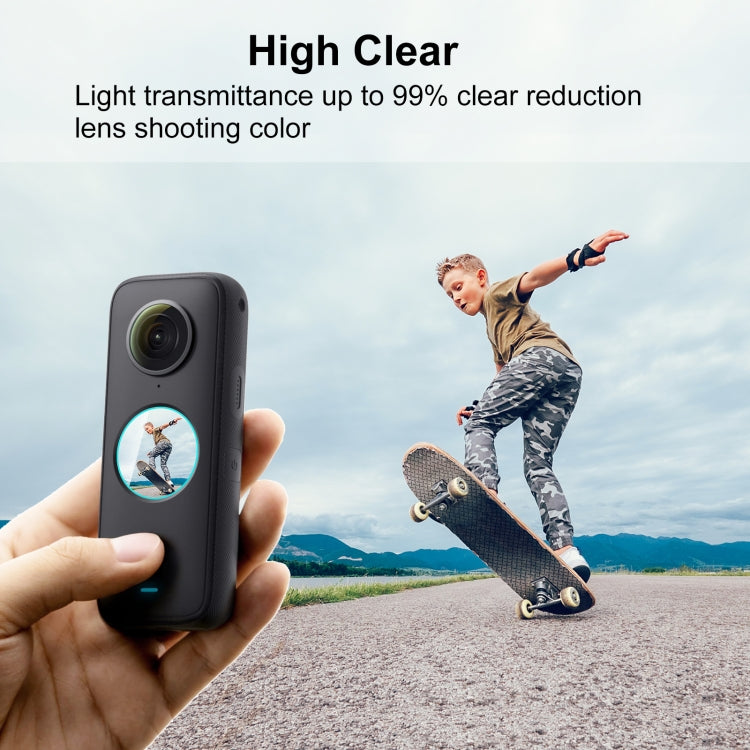 For Insta360 One X2 PULUZ 2pcs Curved  HD Tempered Glass Film My Store