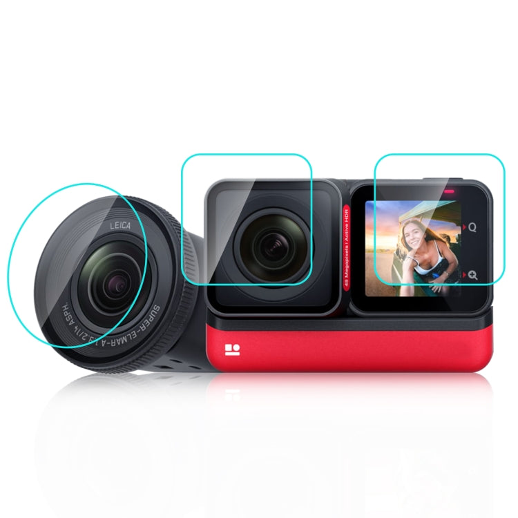 For Insta360 One RS PULUZ 3 in 1 Screen + 4K Lens + Leica Lens Tempered Glass Film My Store