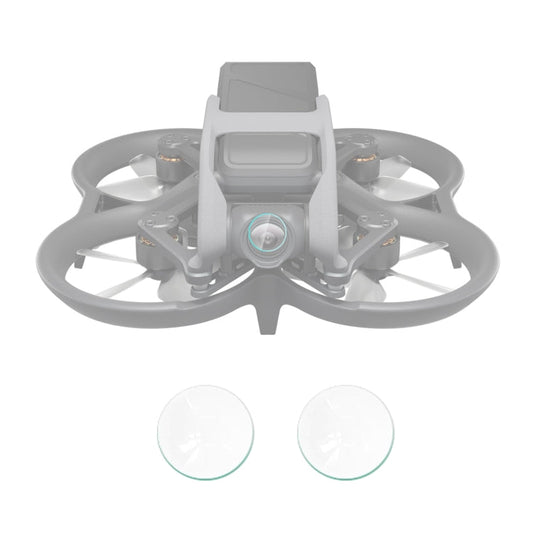 For DJI Avata 2pcs PULUZ Tempered Glass Drone Lens Film