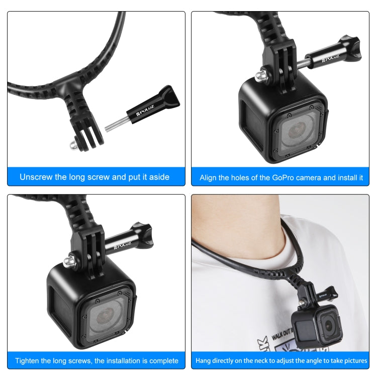 PULUZ Lazy Adjustable Neck Bracket for GoPro Action Cameras My Store