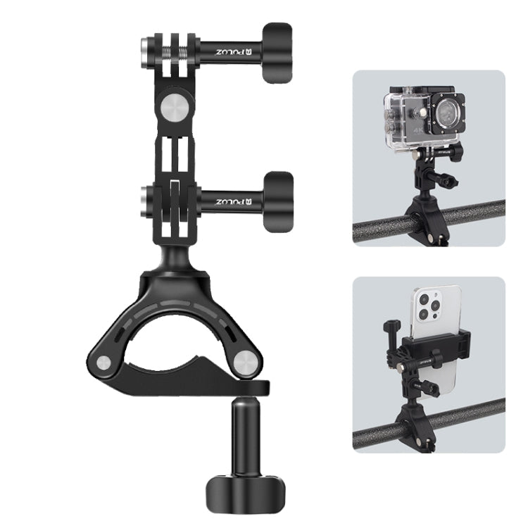 PULUZ Bike Cycling Bracket Mount with Phone Clamp for Phone & Sports Camera Reluova