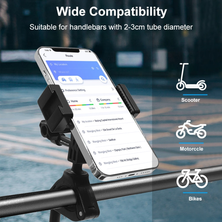 PULUZ Bike Cycling Bracket Mount with Phone Clamp for Phone & Sports Camera Reluova