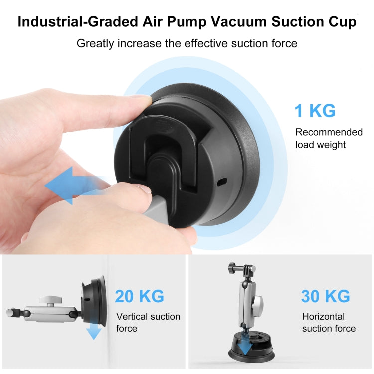 PULUZ Car Suction Cup Arm Mount with Mount Adapter & Long Screw My Store