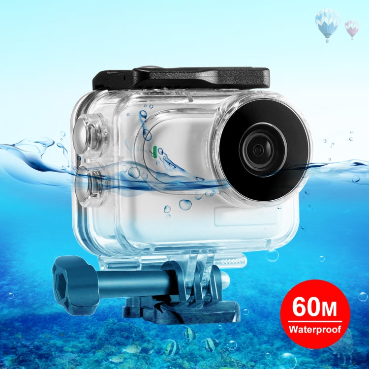 For Insta360 GO 3 PULUZ 60m Underwater Waterproof Housing Case with Base Adapter & Screw My Store