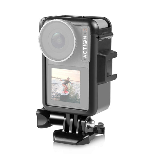 For DJI Osmo Action 4 / 3 PULUZ Vertical Plastic Protective Frame Cage with Cold Shoes My Store