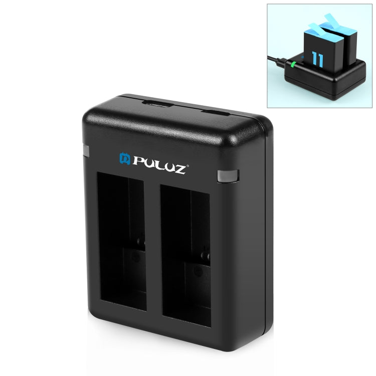 PULUZ USB Dual Batteries Charger for GoPro HERO12 Black /11 Black /10 Black /9 Black My Store