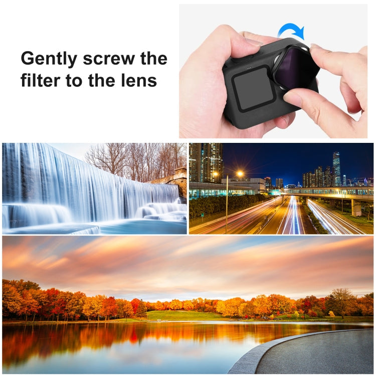 PULUZ Action Camera ND8 Lens Filter For GoPro HERO12 Black /11 Black /11 Black Mini /10 Black /9 Black My Store