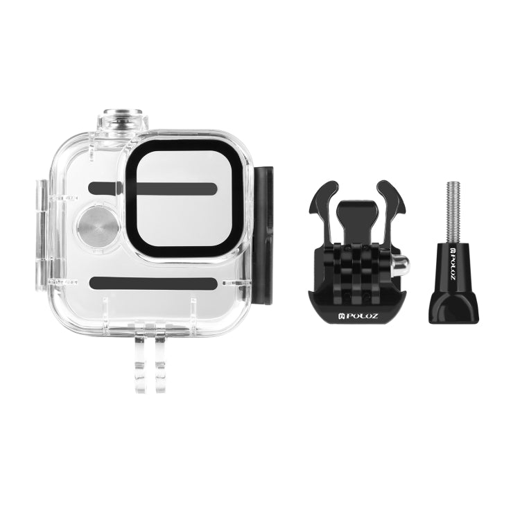 For GoPro Hero11 Mini Black PULUZ 40m Waterproof Housing Protective Case with Buckle Basic Mount & Screw My Store