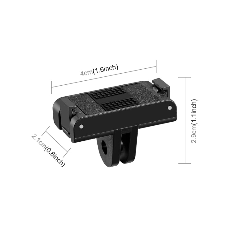 For DJI Osmo Action 4 / 3 PULUZ Magnetic Quick Release Base Expansion Mount