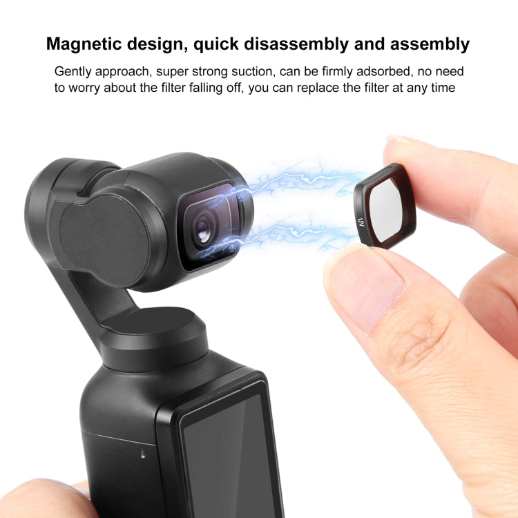 For DJI&#160;Pocket&#160;3 PULUZ Magnetic Camera Lens UV Filter My Store