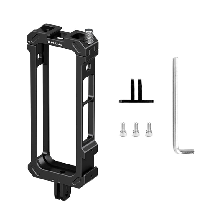 For Insta360 X4 PULUZ Metal Protective Cage Rig Housing Frame with Expand Cold Shoe Base & Tripod Adapter My Store