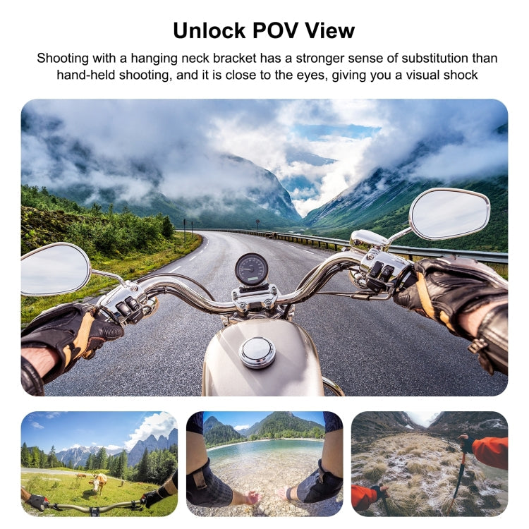 PULUZ Magnetic Collar Bracket POV View Mount with Phone Clamp for GoPro Action Cameras / Phones My Store