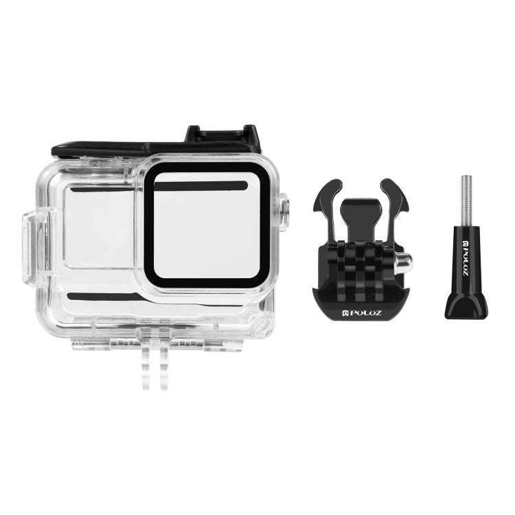 For Insta360 Ace Pro PULUZ 60m Underwater Waterproof Housing Case with Base Adapter & Screw