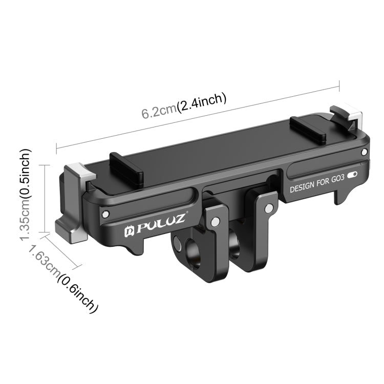 For Insta360 GO3 PULUZ Magnetic ABS Quick Release Base Mount My Store