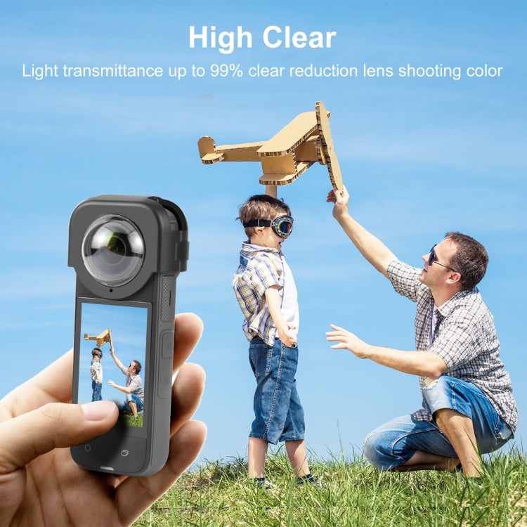 For Insta360 X4 PULUZ Optical Glass Lens Guard Protective Cover My Store