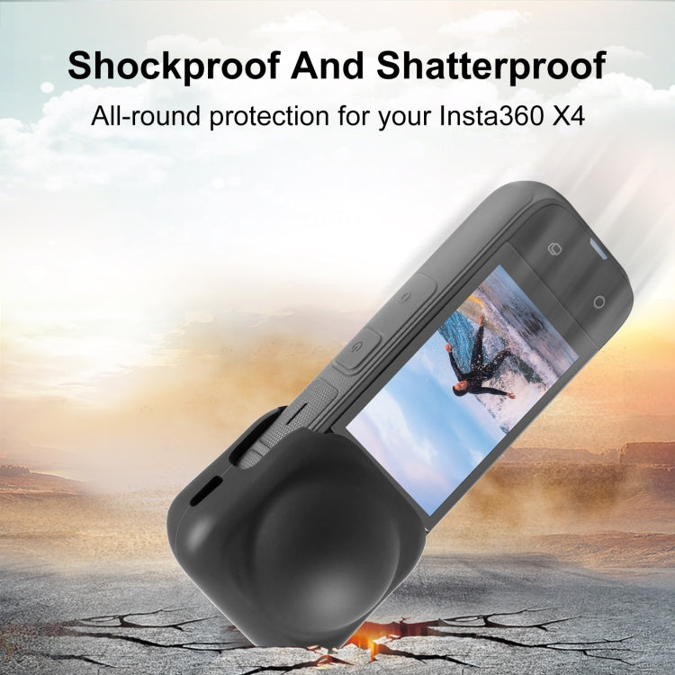 For Insta360 X4 PULUZ Silicone Protective  Lens Cover My Store