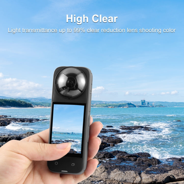 For Insta360 X4 PULUZ Rotation Optical Glass Lens Guard  Protective Cover My Store