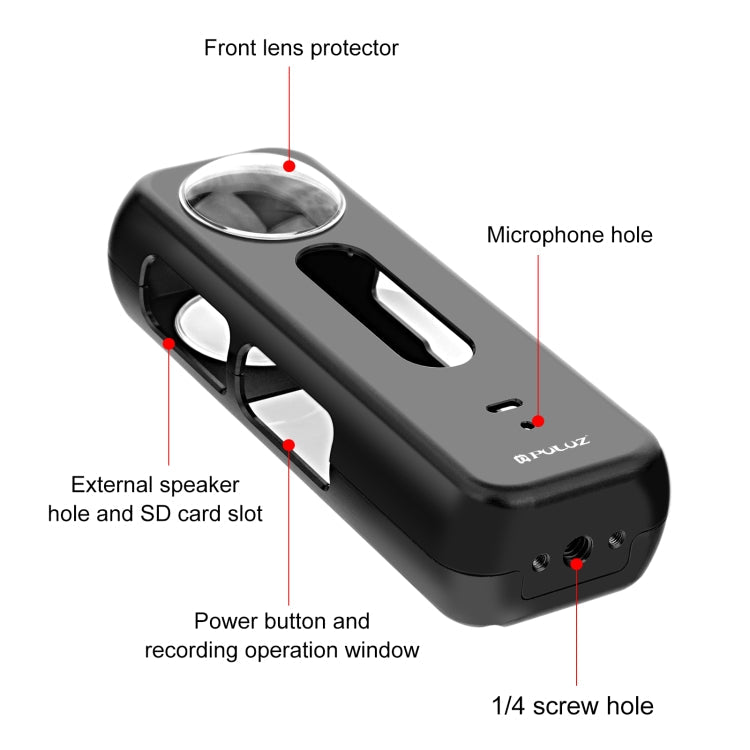 For Insta360 X4 PULUZ Metal Protective Cage Rig Housing Frame with Lens Protector My Store