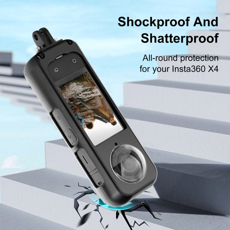 For Insta360 X4 PULUZ Metal Protective Cage Rig Housing Frame with Lens Protector My Store