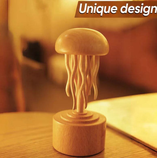 Wooden Handmade Jellyfish Mechanic Crafts Decoration.