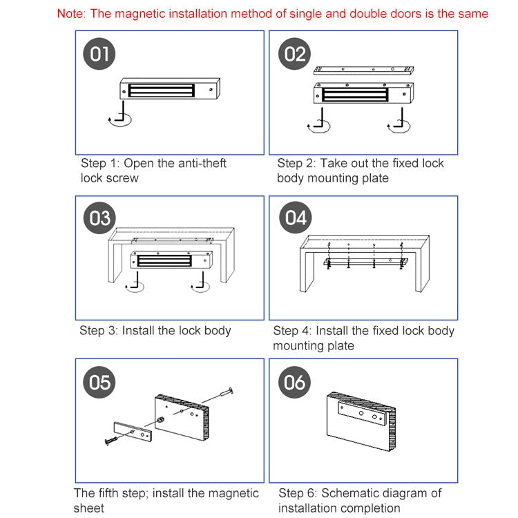 YH-280 Single Door Magnetic Lock With LED (600Lbs) Reluova