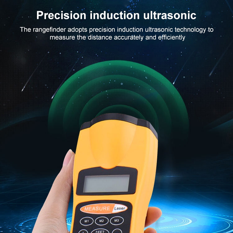 1.8 inch LCD Ultrasonic Distance Measurer With Red Laser Point, CP-3007 (1.5-60 feet)