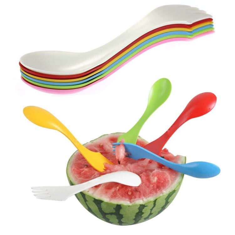 6 in 1 Set Colorful ABS Knife / Fork / Spoon Set-Reluova