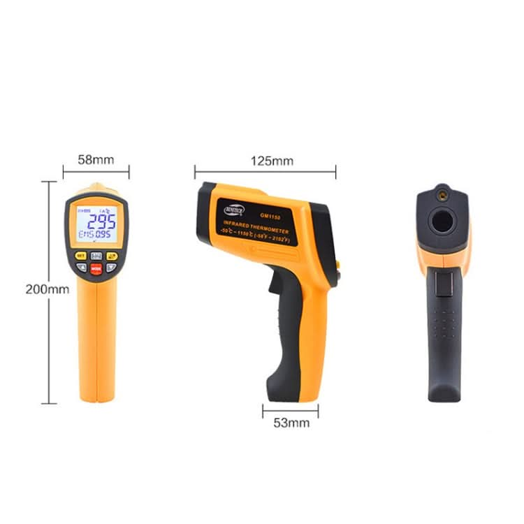 Infrared Thermometer, Temperature Range: -50 - 380 Degrees Celsius Reluova