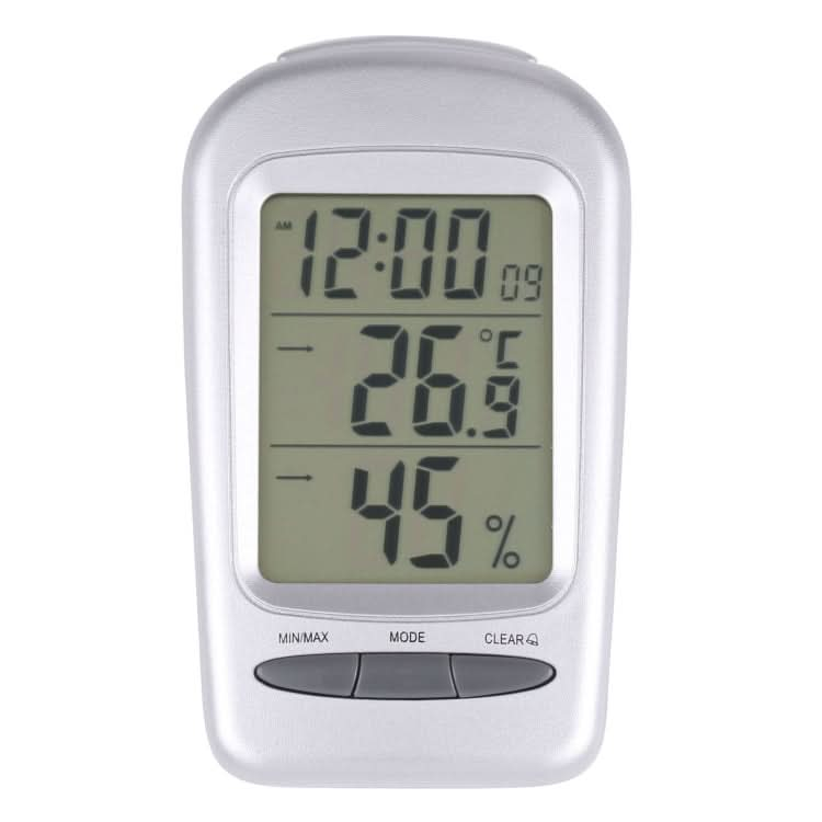 LCD Digital Desk Indoor Thermometer Hygrometer with Date / Clock / Freezing Warning Reluova