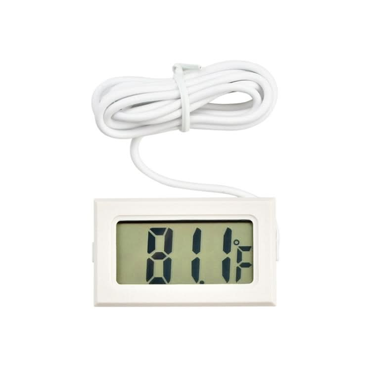 Mini LCD Indoor Digital Thermometer (Fahrenheit Display), White Reluova