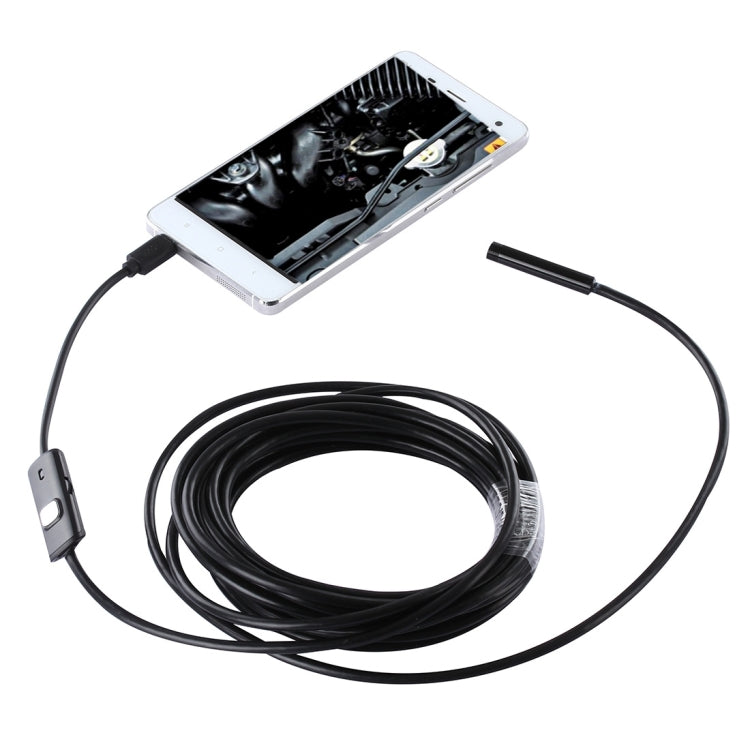 Waterproof Micro USB Endoscope Snake Tube Inspection Camera with 6 LED for OTG Android Phone, Length: 5m, Lens Diameter: 7mm My Store