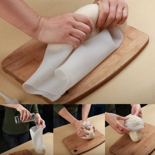 Silicone Kneading Dough Bag Dough Making Flour Mixer Maker Kitchen Tools for Pasta Flour Food, Size: 32.5cm x 23cm - Reluova