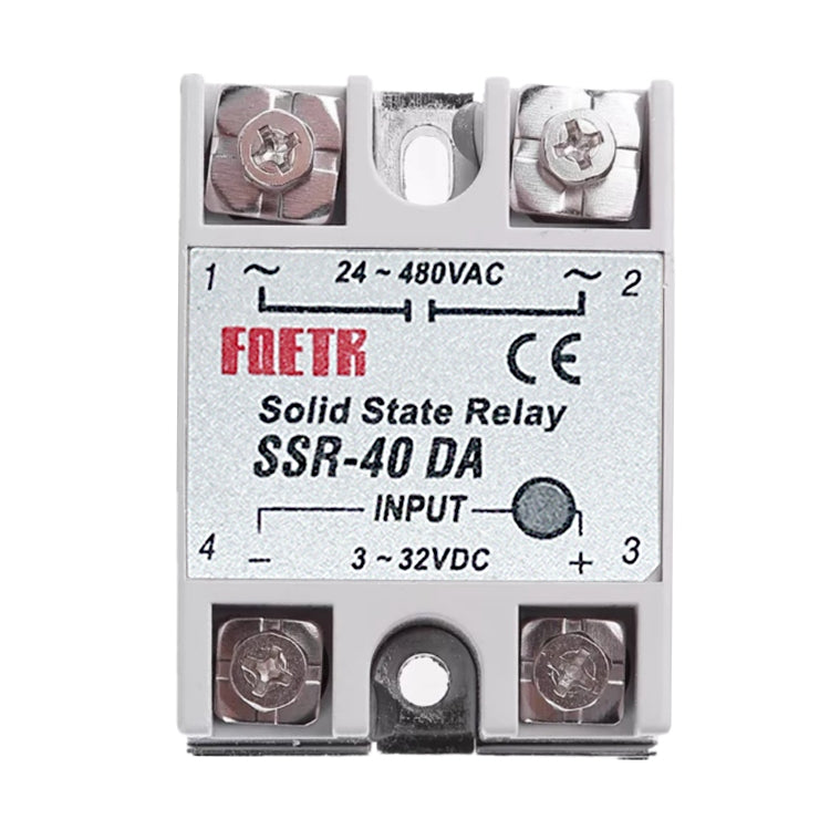 SSR-40DA AC 24-480V Solid State Relay for PID Temperature Controller, Input: DC 3-32V My Store