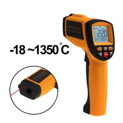 Infrared Thermometer, Temperature Range: -18 - 1350 Degrees Celsius Reluova