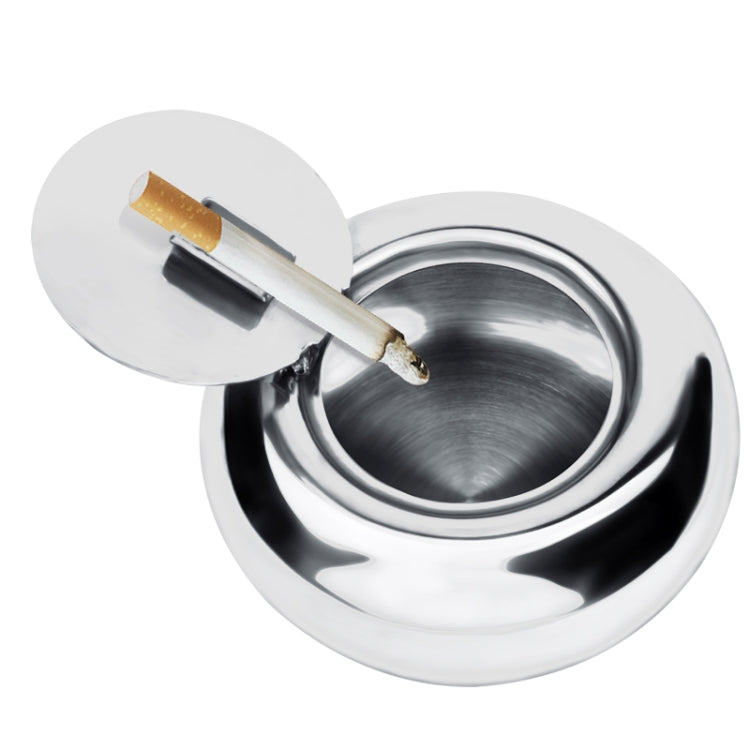 Portable Stainless Steel Drum Shaped Ashtray with Lid Cigar Holder My Store