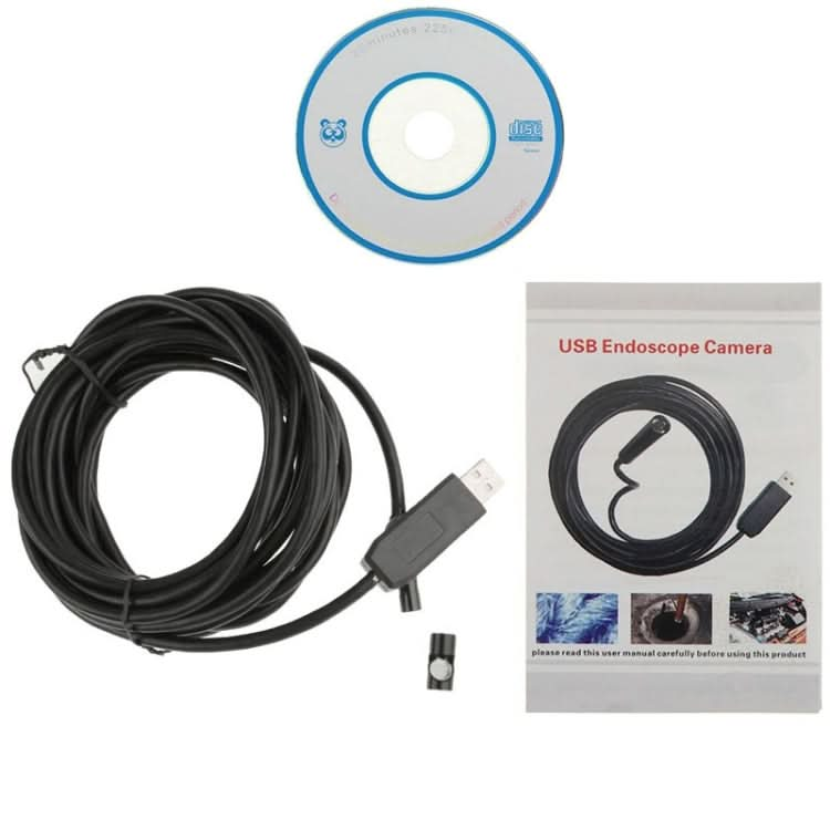 Waterproof USB Endoscope Snake Tube Inspection Camera with 6 LED for Parts of OTG Function Android Mobile Phone, Length: 5m, Lens Diameter: 7mm My Store