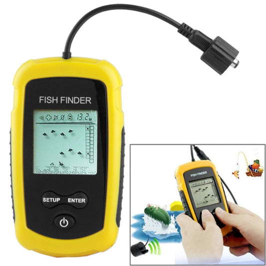 Portable Fish Finder with 2.0 inch Display, Depth Readings From 2.0 to 328ft (0.6-100m) Reluova