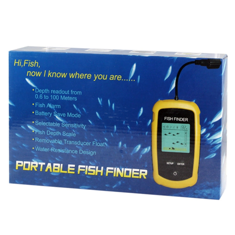 Portable Fish Finder with 2.0 inch Display, Depth Readings From 2.0 to 328ft (0.6-100m)