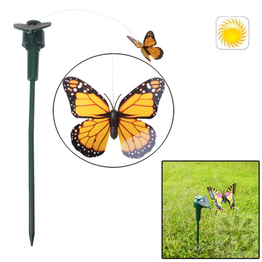 Lifelike Decorative Courtyard Garden Solar Flying Butterfly Toy(Random Color Delivery) Reluova