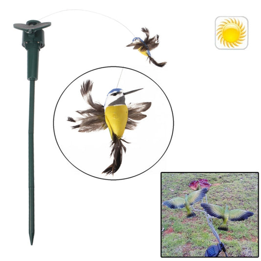 Lifelike Decorative Garden Courtyard Solar Flying Bird Toy(Random Color Delivery) Reluova