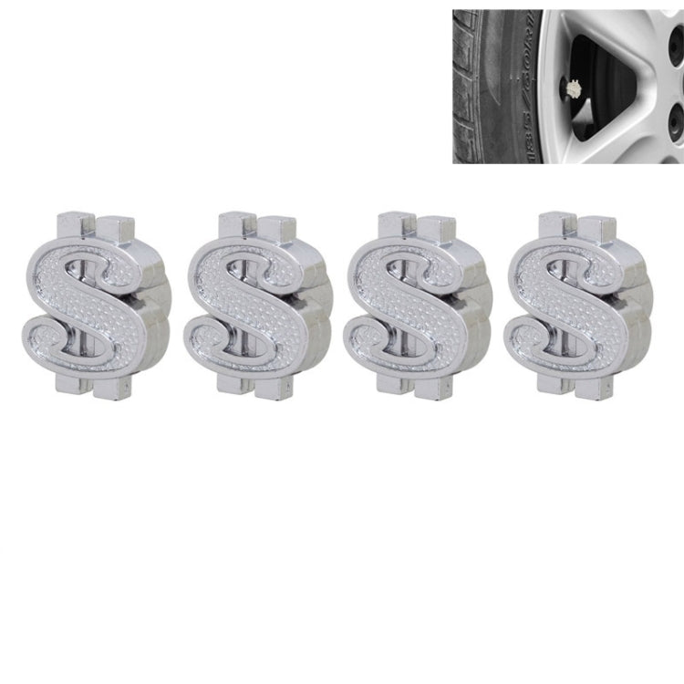 Universal 8mm Dollar Style Plastic Car Tire Valve Caps, Pack of 4 ÎҵÄÉ̵ê