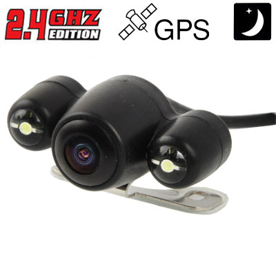 2.4G Wireless Night Vision Car Rear View Backup Camera with 2 LED, Wide viewing angle: 120¡ã(WX808EBS)-Reluova